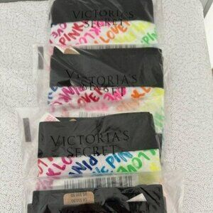 Victoria's Secret PINK Logo Panties, Set of 4, NWT